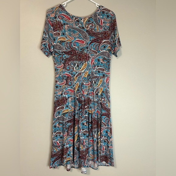 Women’s DouBCQ Paisley Print Dress, Size M - Picture 7 of 7